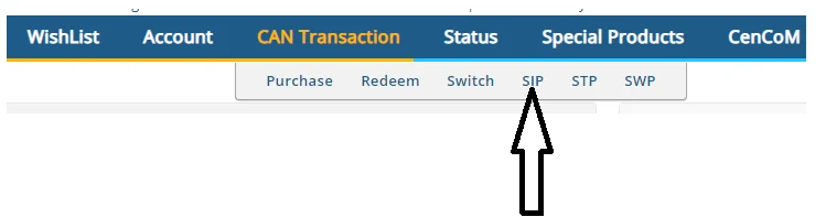 SIP Investment in a Direct Plan Via MF Utility