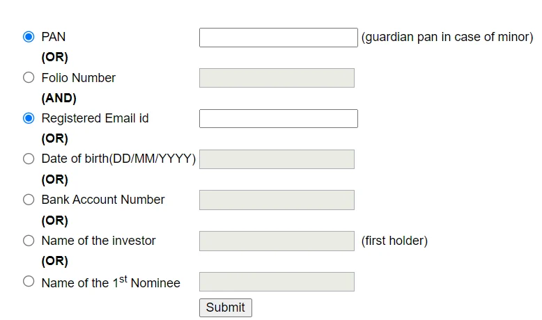 To check the unclaimed money status