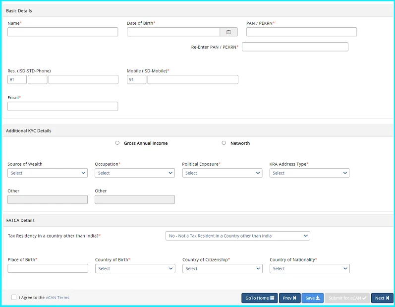 CAN Registration steps